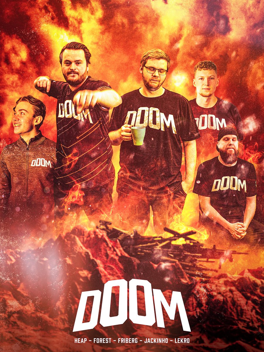 d00mTeam's tweet photo. Todays lineup for the RMR Qualifier #2 -  Road to Rio is @heapcsgo @fribergCS @Lekr0 @Jackinhocs &amp;  @f0rest 🔥

Are you tuning in to their individual streams? 👀

Shout out to @keisarikine for awesome poster ♥️ https://t.co/7U4dJ3y04n