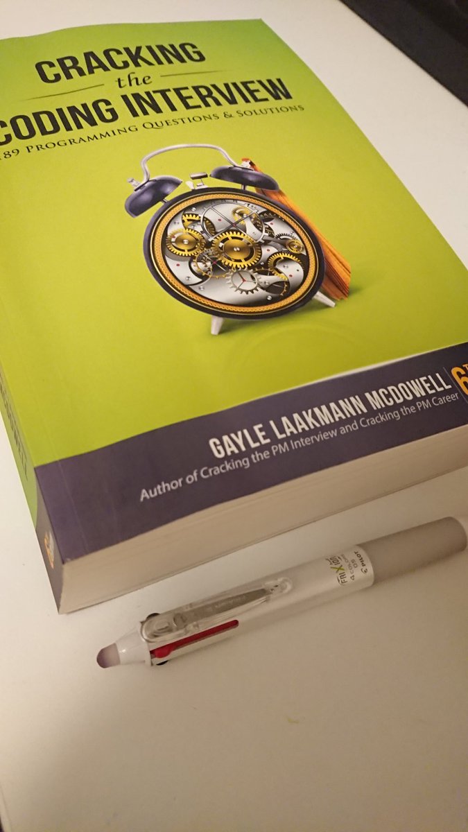 knocker365's tweet photo. 書籍Cracking the Coding Interview を読み始めました。
英語の勉強を兼ねて原著をAmazonで買ったのですが、あまりの分厚さに驚いてます笑
#プログラミング https://t.co/ufQraAGpZ3