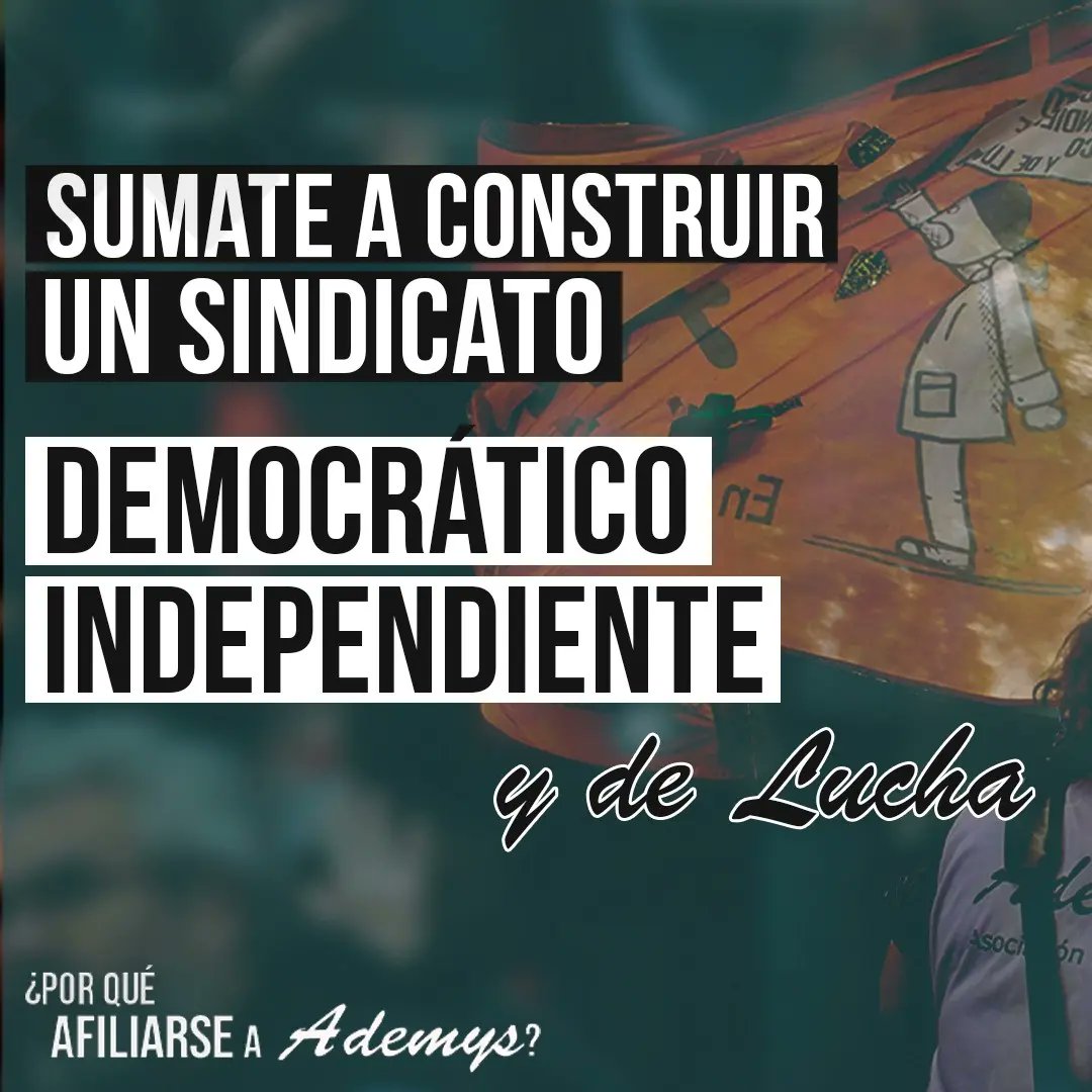 AdemysPrensa's tweet photo. 🥼Afiliate a Ademys. ¡Sumate a construir un nuevo sindicalismo!
✏️Dejanos tus datos este en link https://t.co/RdD2ZMNpMK
#ademys #Docentes #docentescaba #educacion #docentesprimariacaba #educaciónba #maestros #trabajadoresdelaeducación #profesores #profesorescaba https://t.co/FR6j05nvCD
