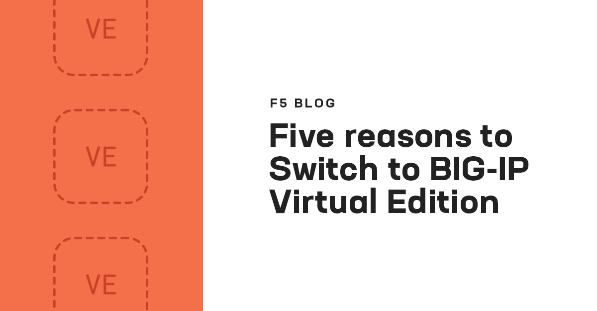 F5's tweet photo. It’s time to break the shackles of the global supply chain: #BIGIP Virtual Edition offers an equivalent feature set and comparable performance to iSeries, plus greater deployment freedom. 5 good reasons to #GoVirtual and check out BIG-IP VE today: https://t.co/POuc35Wxs3 https://t.co/reYmUvzar0
