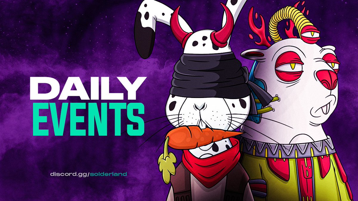 GM Solderland!🐰🦫

Don`t forget to join our community daily events!

Details: discord.gg/Solderland