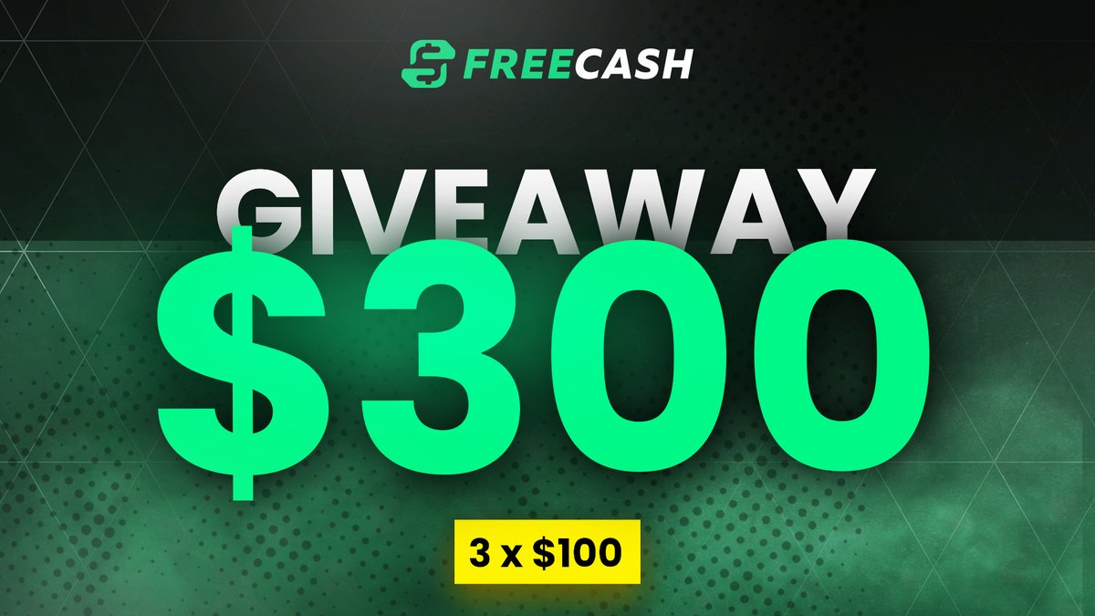 freecashcom's tweet image. $300 Giveaway, 3 winners!

✅ Follow us
✅ Retweet this post
✅ Follow us on Instagram: bit.ly/3w5Cvva
✅ Comment your Instagram @

Rolling in 5 days! 🏆