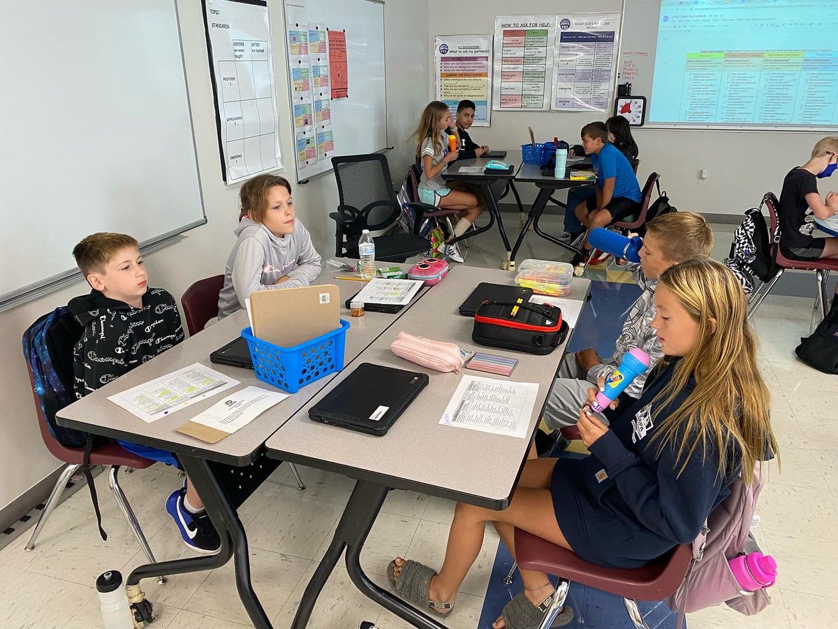 McNairMiddleSch's tweet photo. Practicing our first Accountable Talk with our mic in @chargers.mms math classes as we discuss what norm we want for each part of math class! #mustangsrun #rockitout #studentvoice #RUNWeek #highlyeffectiveinstruction https://t.co/1QVrk7YfCB
