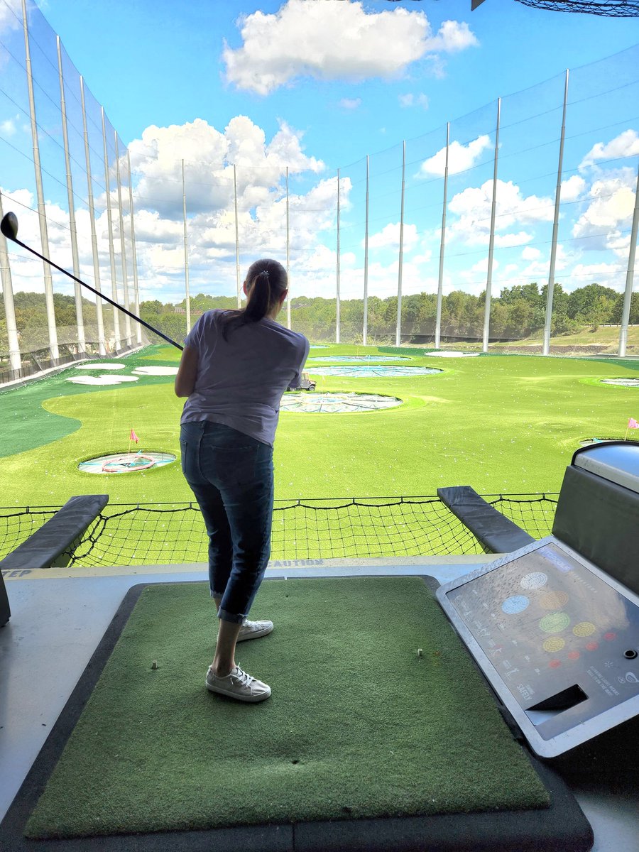 MissWardGHS's tweet photo. Well, I tried top golf and it is safe to say I can save my money and forget about a future golf club membership. Lol ⛳️ https://t.co/84QS7LZS1b