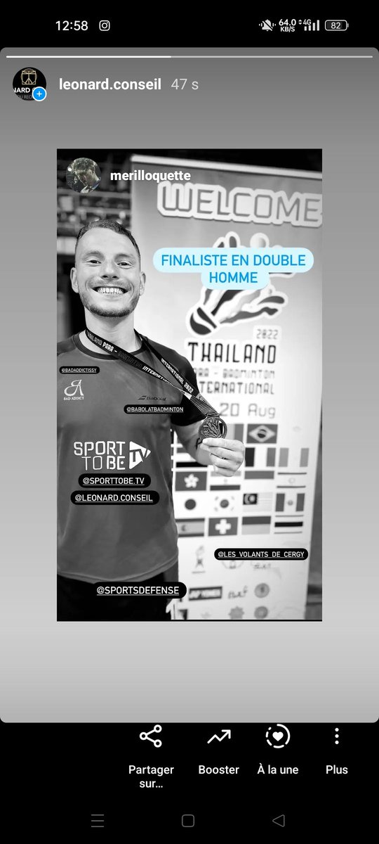 LEONARDCONSEIL_'s tweet photo. Bravo @Loquette4 pour cette belle médaille ! 
Partenaire sportif @LEONARDCONSEIL_
#executivesearch 
#opendethaïlande 
#enroutepourparis2024 #jeuxparalympiques de  @Paris2024 diffusés sur @Francetele !
@FFBaD https://t.co/TzoXnSWK5c