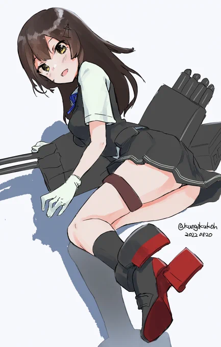 +10分#艦これ版深夜の真剣お絵描き60分一本勝負#艦これ版真剣お絵描き60分一本勝負_20220820#親潮 