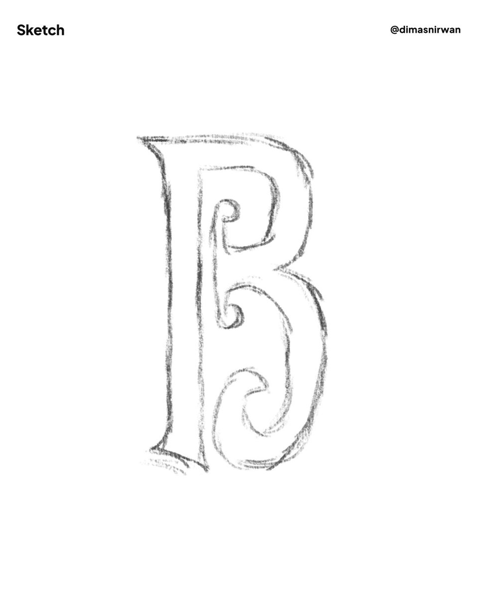 DimasNirwan's tweet photo. Glyph Exploration
"B" UPPERCASE

 #fontlab #fontlab8 #madewithfontlab #glyph #ephemera #vintage #victorian #victoriantype #letterhead #billhead #revivaltype https://t.co/V8TMahc967