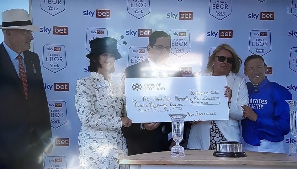 Wow wow wow.

We were so grateful to be a part of the Sky Bet Ebor Festival Community Sweepstake and to be paired with the winning horse is simply incredible!

Here's our own <a href="/SusieBrindley/">Susie Brindley</a> picking up the prize!