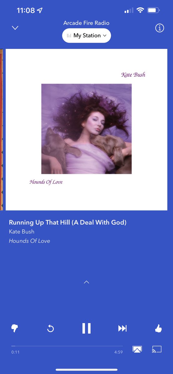 amycalandrino's tweet photo. Workout vibe. 💪 Arcade Fire pandora station but right now Kate Bush. You’d think I’d be sick of “running up that hill” song … those who watch Stranger Things will understand. #workout #goamygo #crefam #strangerthings #runningupthathill https://t.co/5d2Y7O6XTf