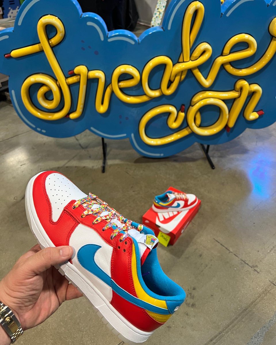 masterchefian's tweet photo. UNRELEASED Nike Dunk x Lebron James Fruity Pebbles!!! https://t.co/p3RhJ5NJ1G