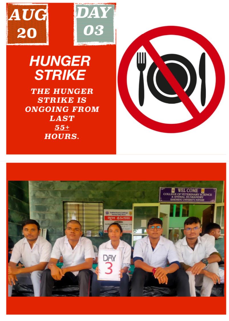 सच की आवाज़ बुलंद करना फ़र्ज़ है हमारा, 
जिस्म में जान है तब तक लड़ेंगे..!!

Hats of You our warriors 💫💪

#Day_3_of_hunger_strike
#indefinite_hunger_strike
#Increase_Guj_Vet_Stipend <a href="/CRPaatil/">C R Paatil</a> <a href="/BJP4Gujarat/">BJP Gujarat</a> <a href="/KanuDesai180/">Kanu Desai</a> <a href="/RaghavjiPatel/">Raghavji Patel</a> <a href="/CMOGuj/">CMO Gujarat</a> <a href="/ANI/">ANI</a>