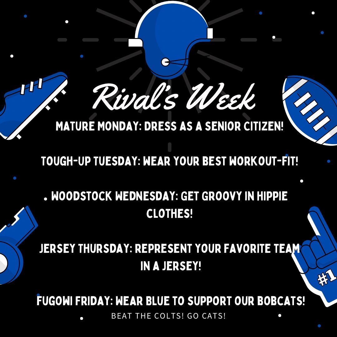 We are so happy to have everyone back in school, and we hope everyone has had a good first week! Rivals Week is right around the corner, so make sure you match our themes to show your school spirit! We can’t wait to see what the next few months have to offer!