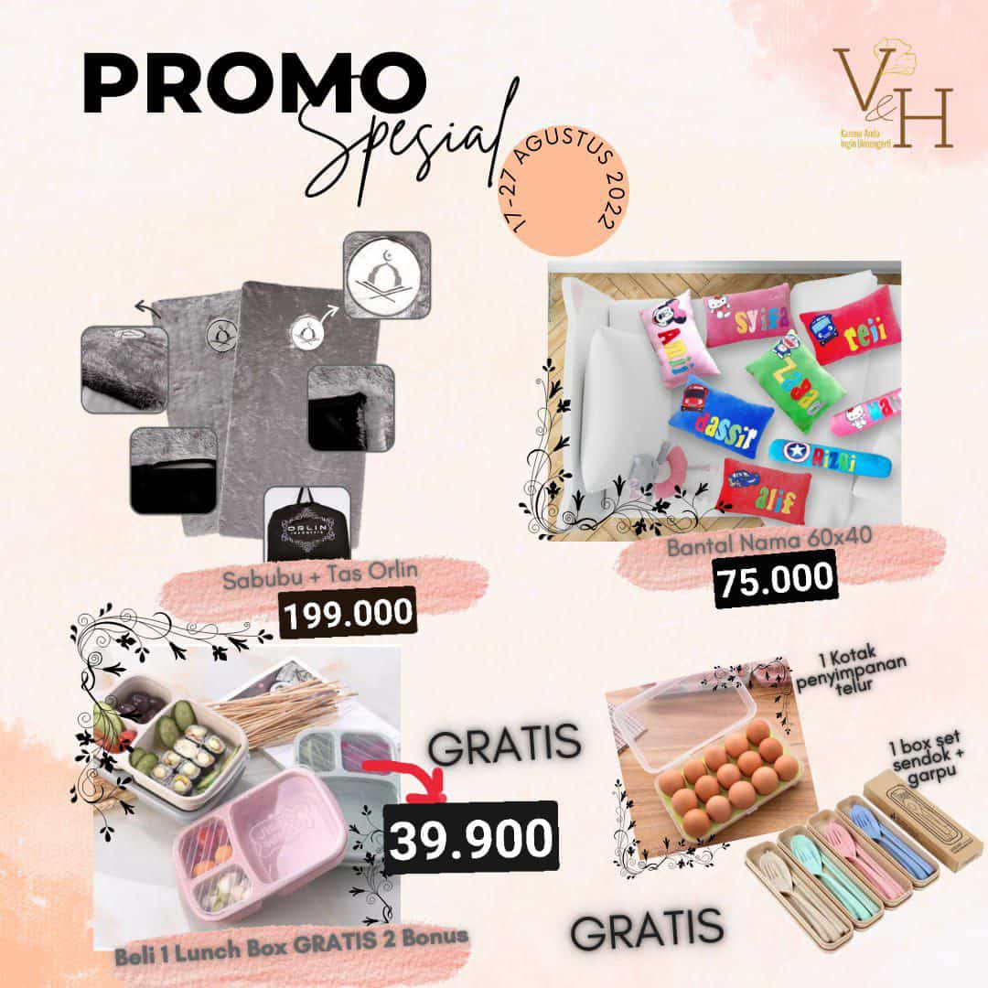 Bismillah

Promo special  sampai tgl 27 Agustus aja..order sekarang yuk.
#lapakuyuy