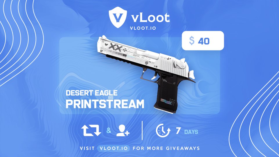 vloot_io's tweet photo. Desert Eagle Printstream Giveaway🎁

✅Follow @vloot_io &amp; Retweet 
✅Join our Discord server for more rewards🔥

🎁https://t.co/7VpQEqAxkY🎁

⬆️Join now for awesome rewards⬆️

Winner drawn in 8 days👀

Good luck💕

#CSGOGiveaway #CSGO #csgogiveaways #freecsgoskins https://t.co/yeZGtFljvo