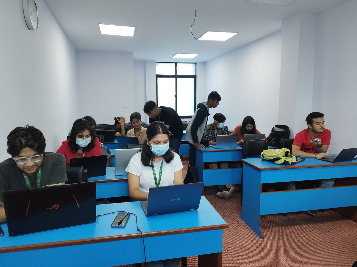 DeerwalkC's tweet photo. On August 20, 2022, DDC conducted an event aiming on how to create simple games using HTML 5, JavaScript, and other open-source libraries. The event started at 12:00 P.M by The Club President, Rojen Maharjan. https://t.co/vtWL5fQ44Y