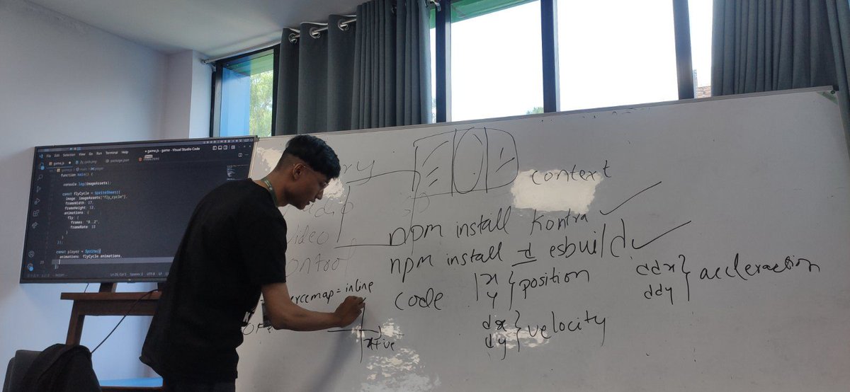 DeerwalkC's tweet photo. On August 20, 2022, DDC conducted an event aiming on how to create simple games using HTML 5, JavaScript, and other open-source libraries. The event started at 12:00 P.M by The Club President, Rojen Maharjan. https://t.co/vtWL5fQ44Y