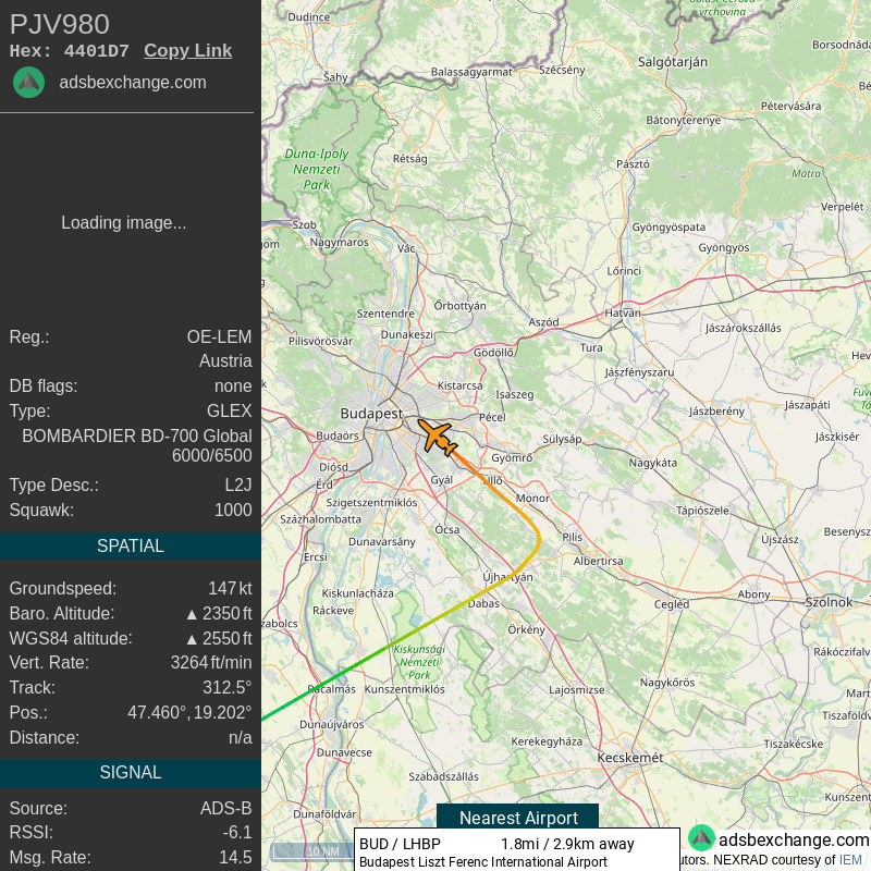 Travel_Scan_NER's tweet photo. NER Travel Detected Took off from Budapest, Pest, HU. @Atlatszo https://t.co/vHRwJ9aElO