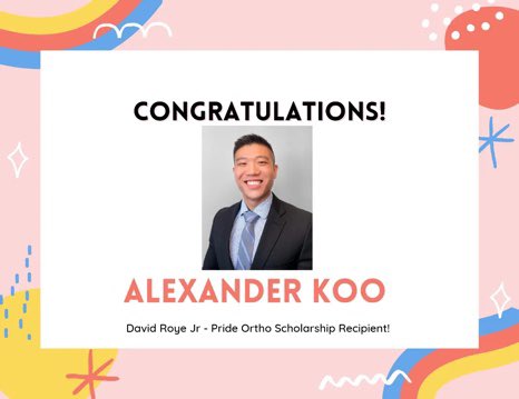 pride_ortho's tweet photo. Only 4 photos per tweet, but we want to celebrate all our recipients! Congrats everyone! 2/2 https://t.co/ntYrmfi1MK