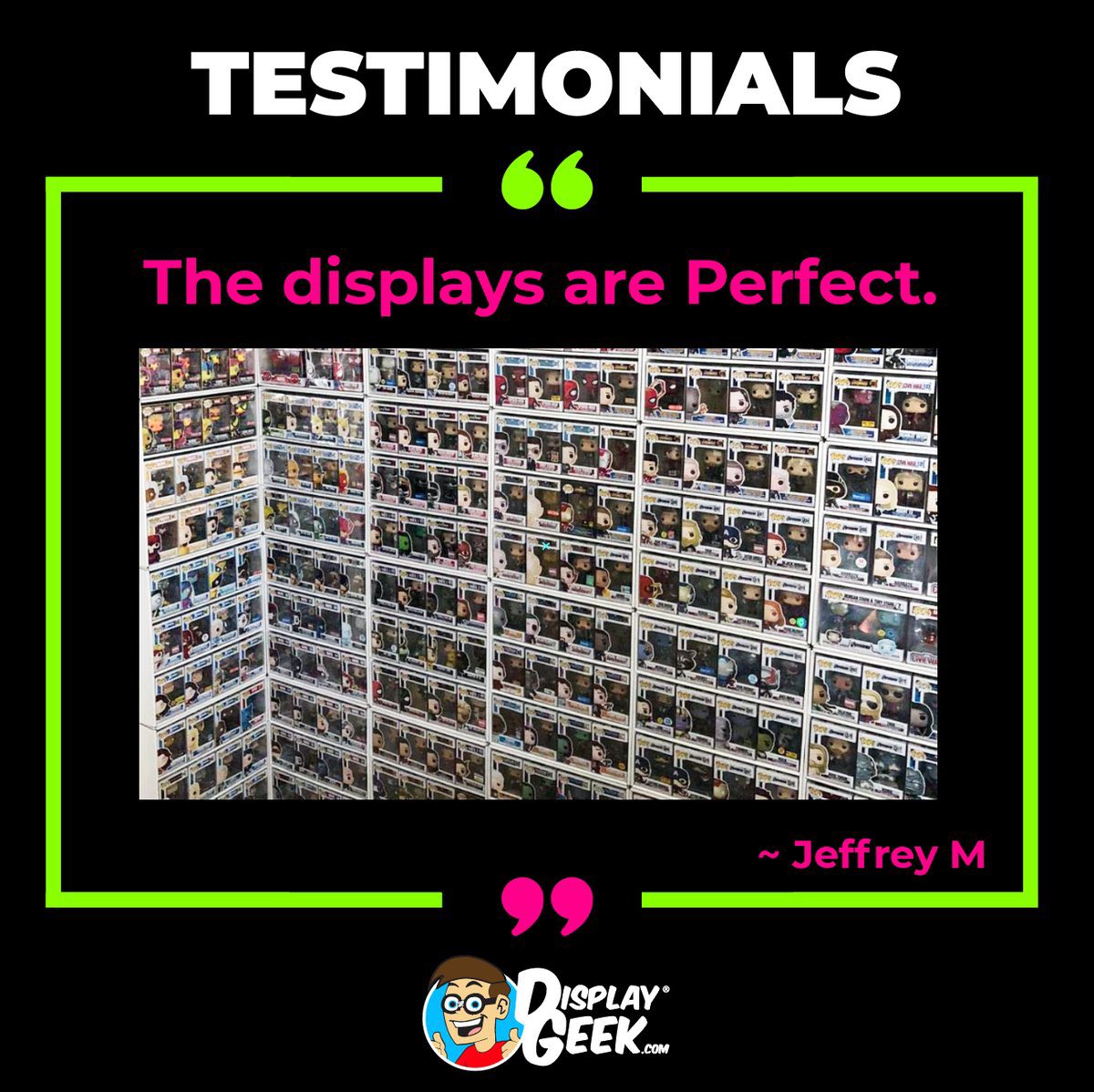 DisplayGeek's tweet photo. We get reviews all the time, but we wanted to share the testimonials that are hilarious or incredibly kind. Thank you for making us smile :-)
.
#funko #funkopopnews #popvinyl #funkopop #funkopops #funkofamily #funkocollecter #funkocollection #funkodisplay #funkopopdisplay https://t.co/Guw8zvkoJn