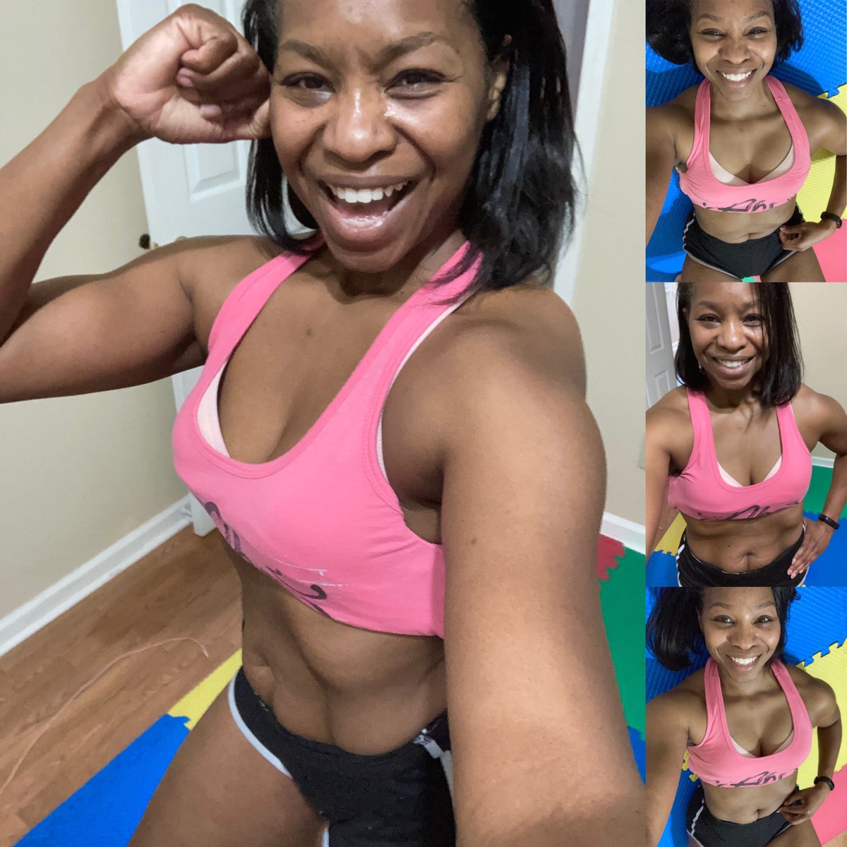 ShanPir's tweet photo. Happy Saturday 😉!  No workout really planned today, but I knew I was doing something.  I need something #quick #fun &amp; #powerful 💪🏽!  So #coredeforce #mma #speed it is 😁!  You get a good #upperbody #core &amp; #lowerbodyworkout with the program 🔥! #fortiesarefabulous https://t.co/RrGOdcAflT