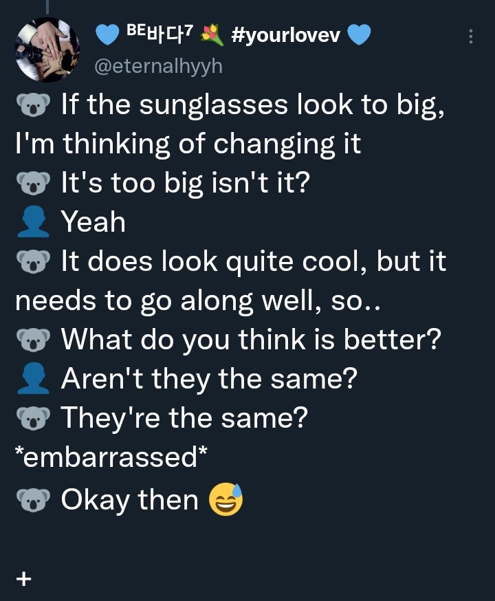 Joonsbase's tweet photo. From the translation, the skit is the conversation of namjoon and the crew while preparing the photobook concept..he mentioned car and sunglasses ...🧐 https://t.co/n06rSVr49N