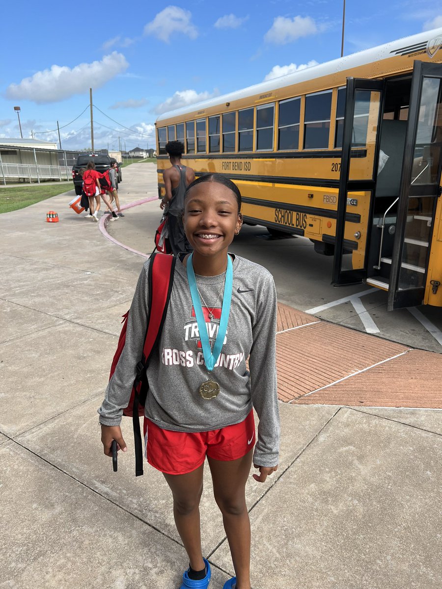 Got our 1st meet of the 22 season under our belt.  Great baseline to keep us motivated.  Congrats to McKenna D. on her top 20 finish.  Next week is another opportunity to improve. <a href="/THS_Tigers/">Travis High School</a> <a href="/FBISDAthletics/">Fort Bend ISD Athletics</a> <a href="/woodyws23/">Wes Woodruff</a>