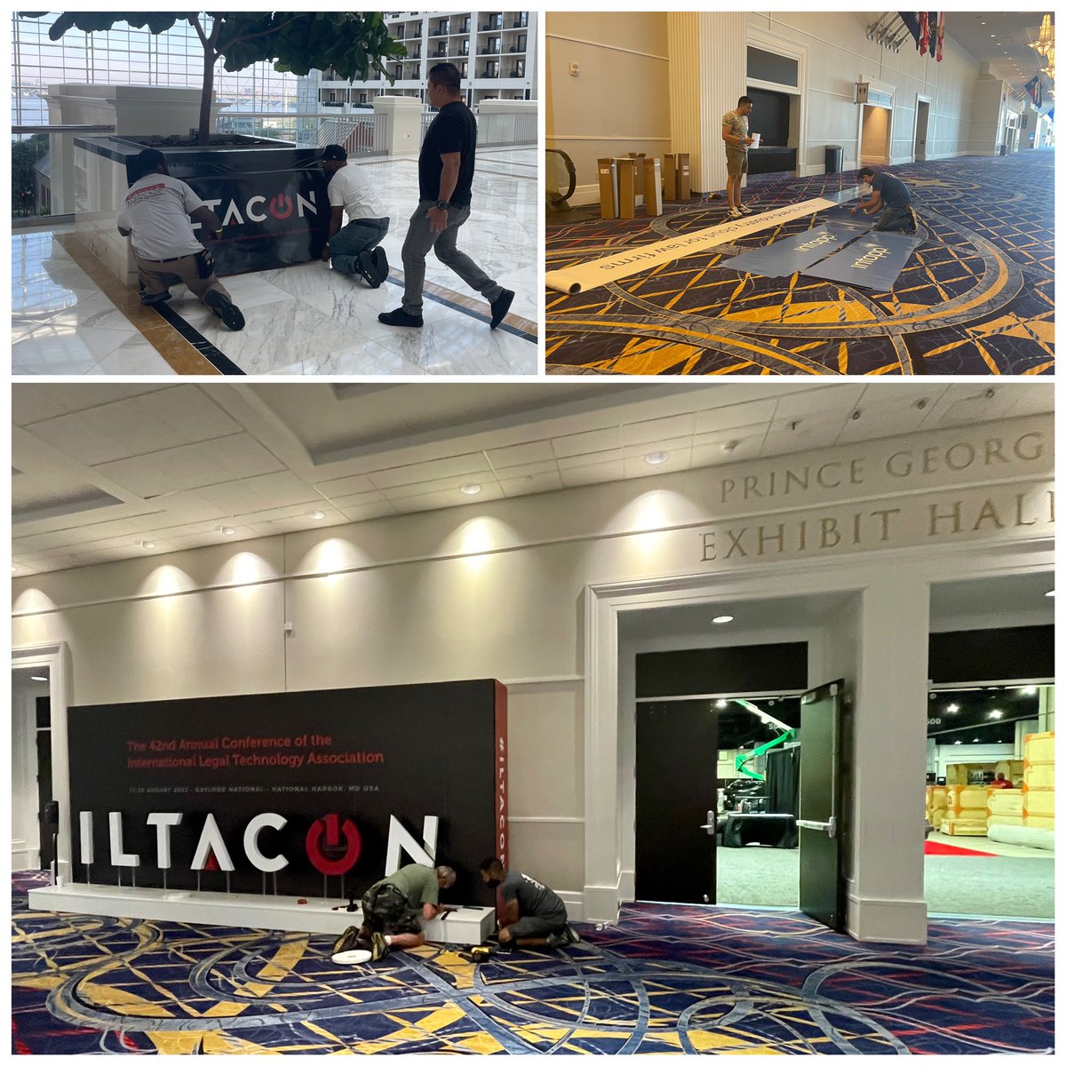 ILTANet's tweet photo. Our conference is being built! #iltacon2022 @ILTANet https://t.co/nGEuRC7945