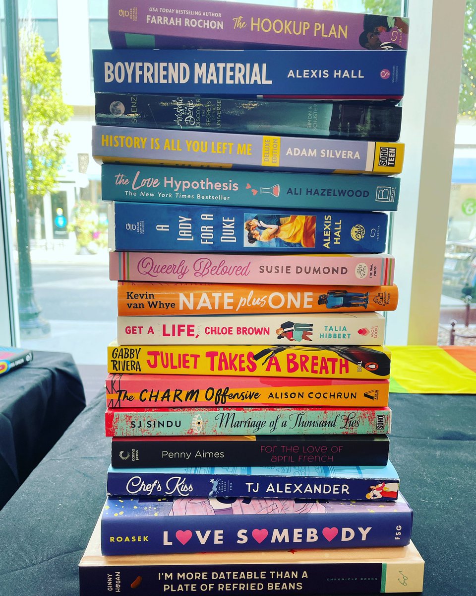 Today is #BookstoreRomanceDay! What’s your favorite romance book? Shop in-store this weekend (‘til 7pm today; 2-6pm Sunday), or online 24/7 at allshewrotebooks.com 📚💜

#shoplocal #romance
#romancebooks #romancebookstagram #bookstoreromanceday 
#allshewrotebooks