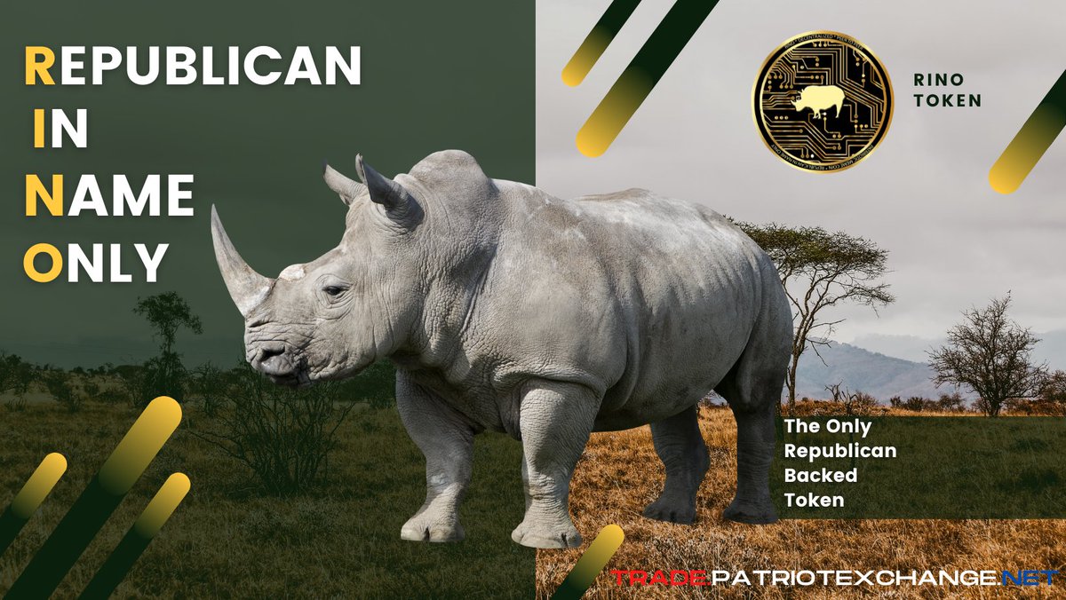 RINO Token will be running soon! Sign up today to get your RINO at trade.patriotexchange.net

#RINO
