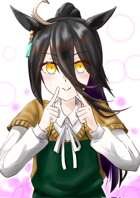 #ウマ娘 #マンハッタンカフェ……にこっ 