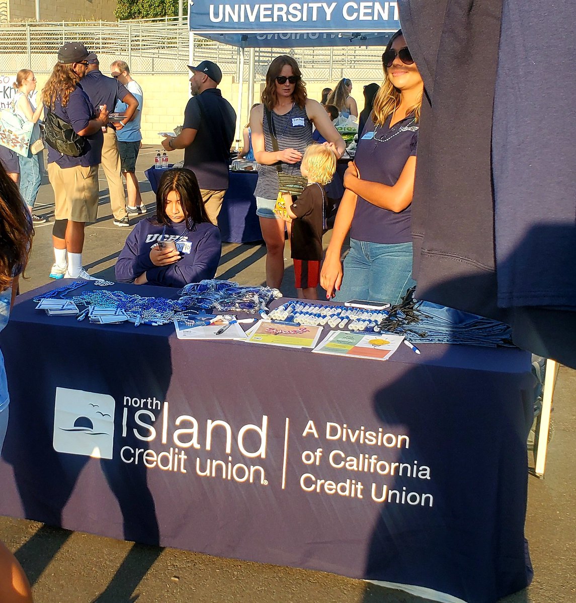 Starting to feel like the start of school year! Had a blast last night with our with our UC family celebrating the first HS football game of the year tailgating with staff and families. Special thanks to <a href="/NorthIslandCU/">North Island CU</a> for all the food and <a href="/UCHSASB/">UCHS Centurions</a> for the signs! <a href="/sdschools/">San Diego Unified</a>
