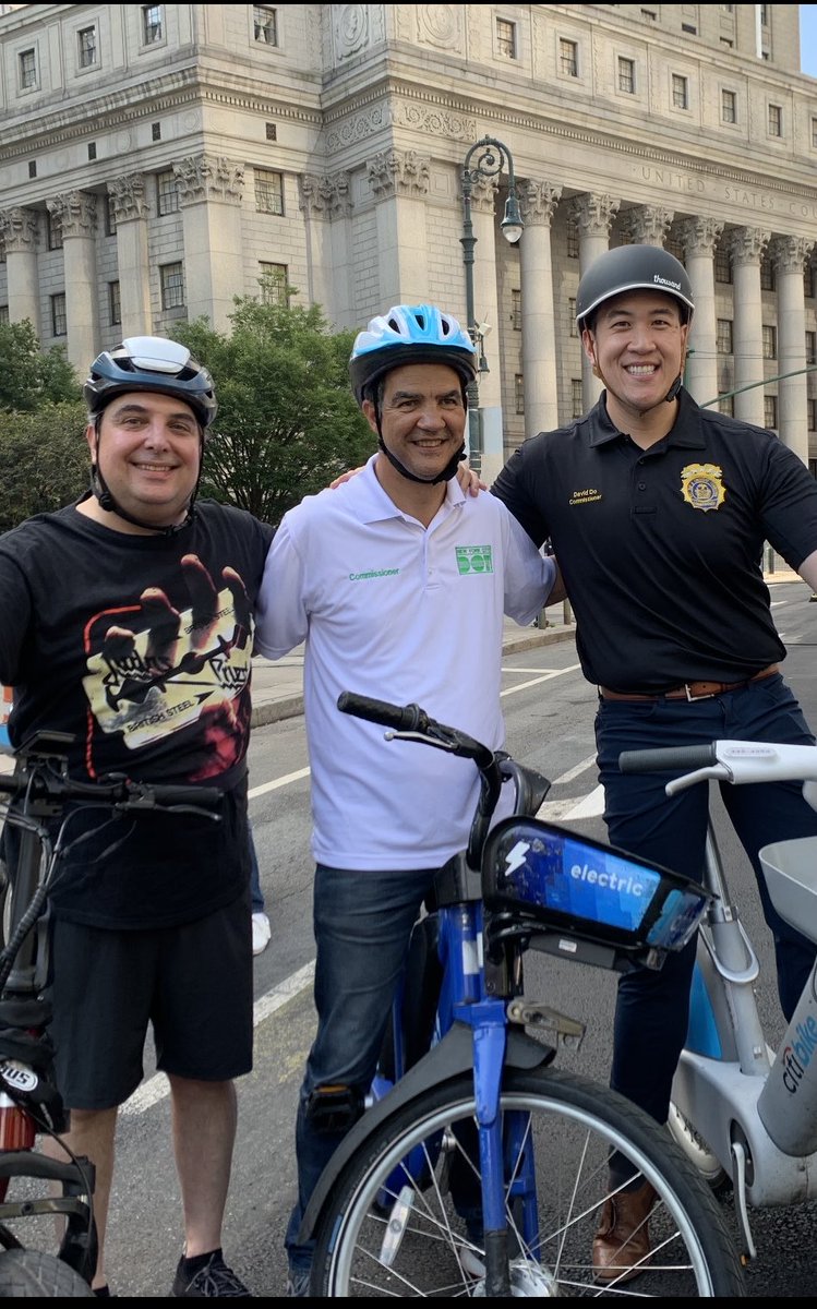 Matt_Daus's tweet photo. E-Bike Trifecta: TLC Chair Do, NYC DOT Commish Rodriguez &amp; Matt Daus Enjoy Summer Streets! https://t.co/W2TERBCx7E