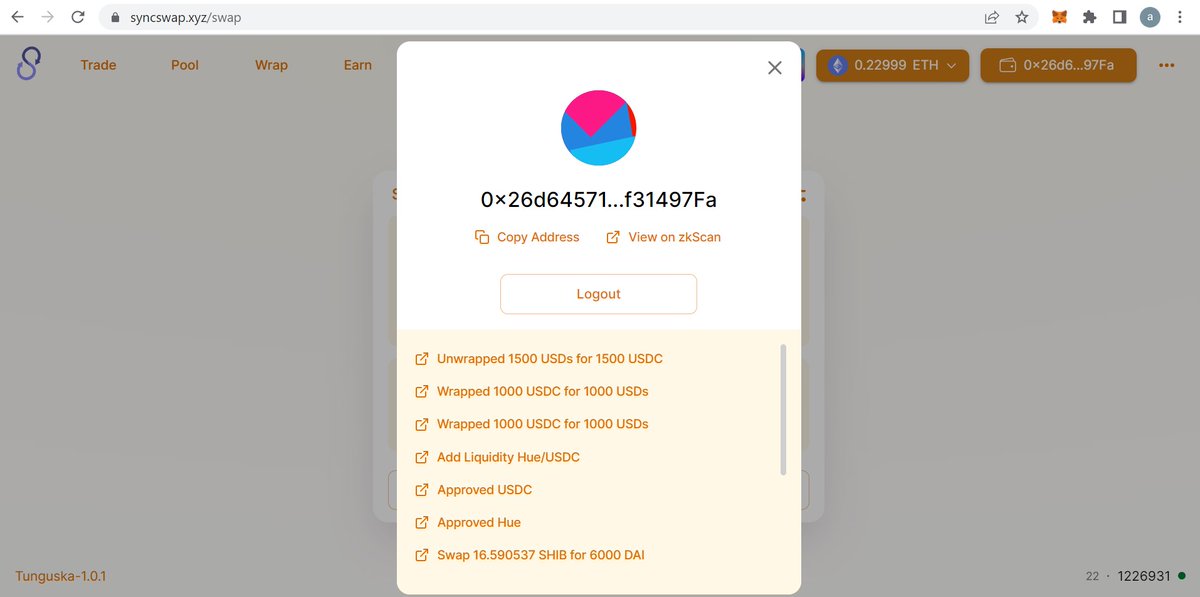 ArmParisa's tweet photo. @syncswap @ProjectGalaxyHQ smooth and without any problem
metamask : 
0x26d6457190921EB2E310263A37576E0df31497Fa https://t.co/fGmMKIfny5