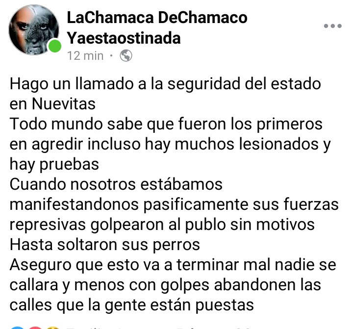 CubaGlobal2024's tweet photo. 🚨Desde Nuevitas Camagüey envían mensaje contundente a la seguridad del estado,quitense o será peor, ustedes son los máximos responsables de lo que suceda a partir de ahora,les advierto que pueden evitar una guerra civil donde hayan bajas a ambos lados,están advertidos,SUMENSE👌 https://t.co/2lRlrAfzhV