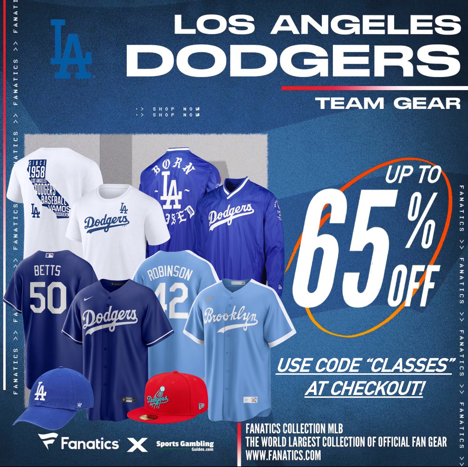 SGG Promos on Twitter "SATURDAY SUPER SALE, Fanatics, 65 OFF DODGERS