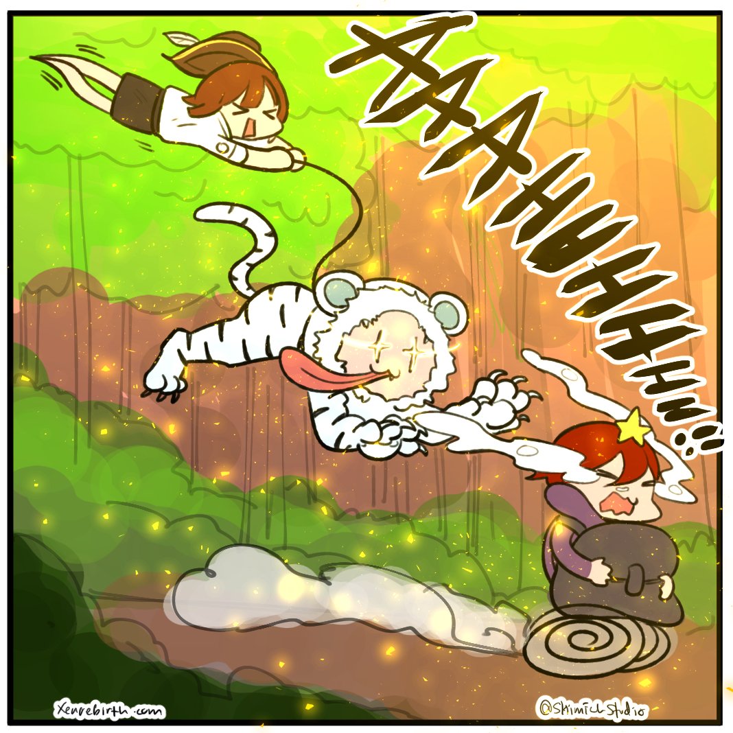 shimichs's tweet photo. Did you say... #candy?! #cuteart #art #anime #skit #comicskit #comic #shortcomic #tiger #xenrebirth #secretofthesolstice https://t.co/JncAM8aF6M