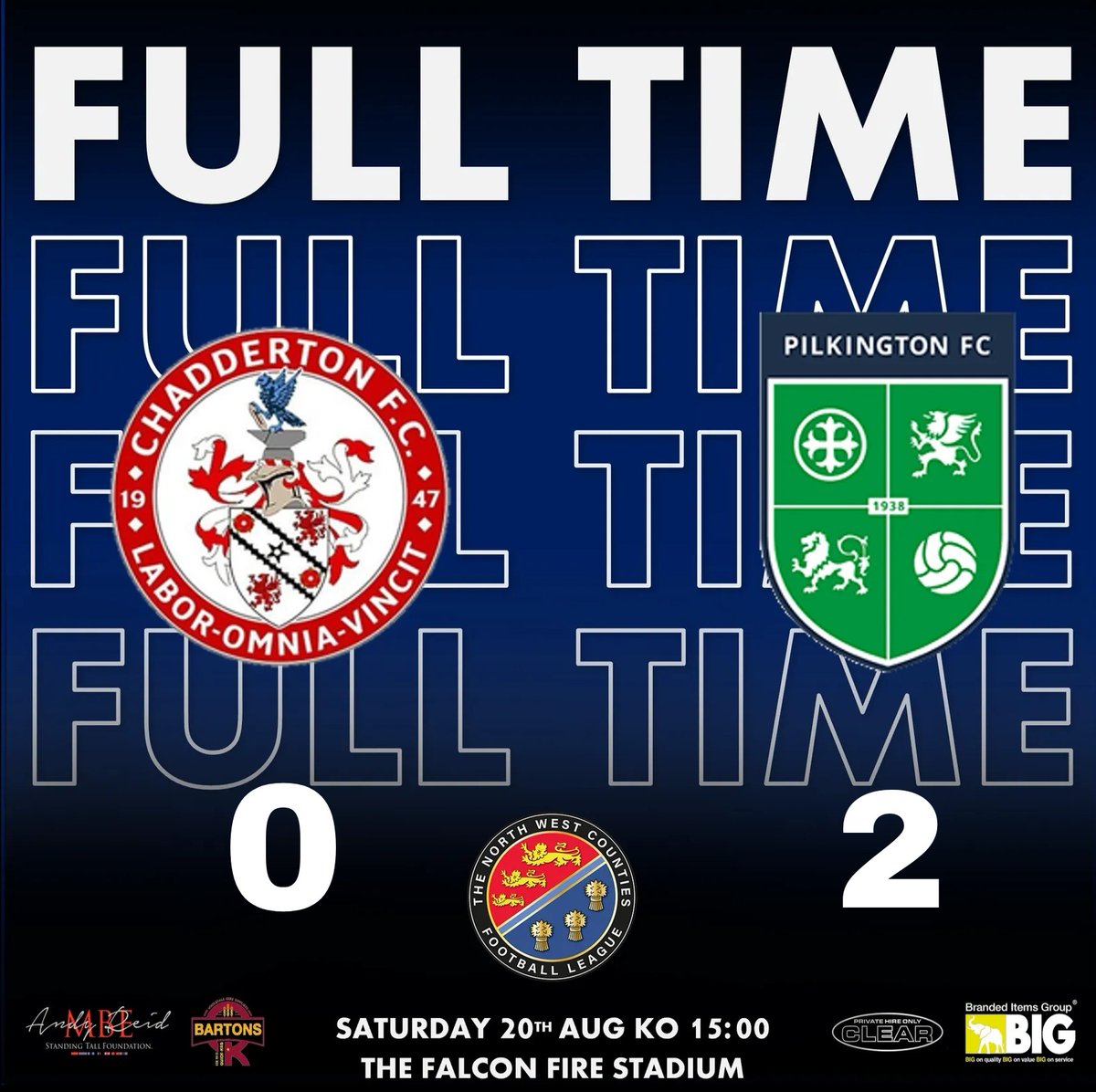 Pilkingtonfc's tweet photo. FULL TIME -
2 brilliantly worked goals both finished by @Gilly9A maintain our unbeaten start to the season.
Another very solid defensive performance conceding only 2 goals in our opening 5 games.
#GreenArmy https://t.co/KiHxUo0rVd