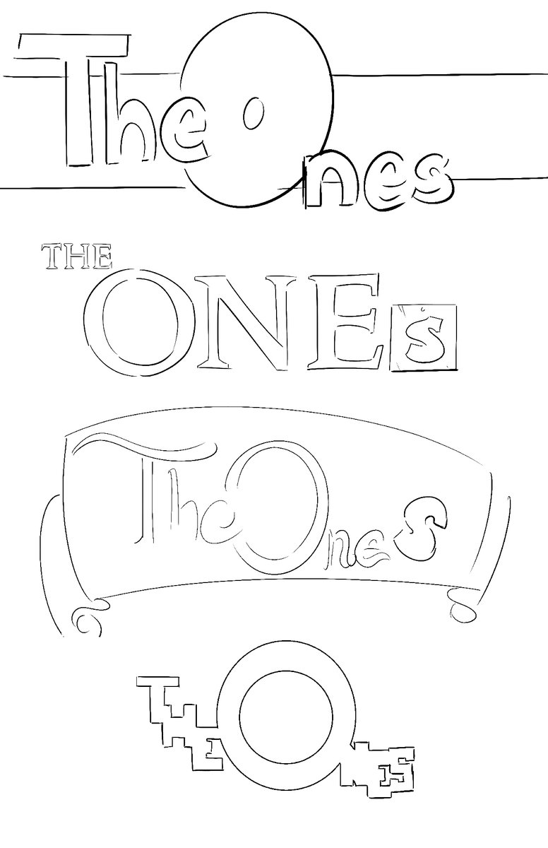 jcbedgar's tweet image. Are there any logo nerds out there? These were my rough sketches trying to figure out the direction of the logo for The Ones, which Rick DeLucco masterfully turned into what's on the book. Mainly based on the top and bottom sketches
