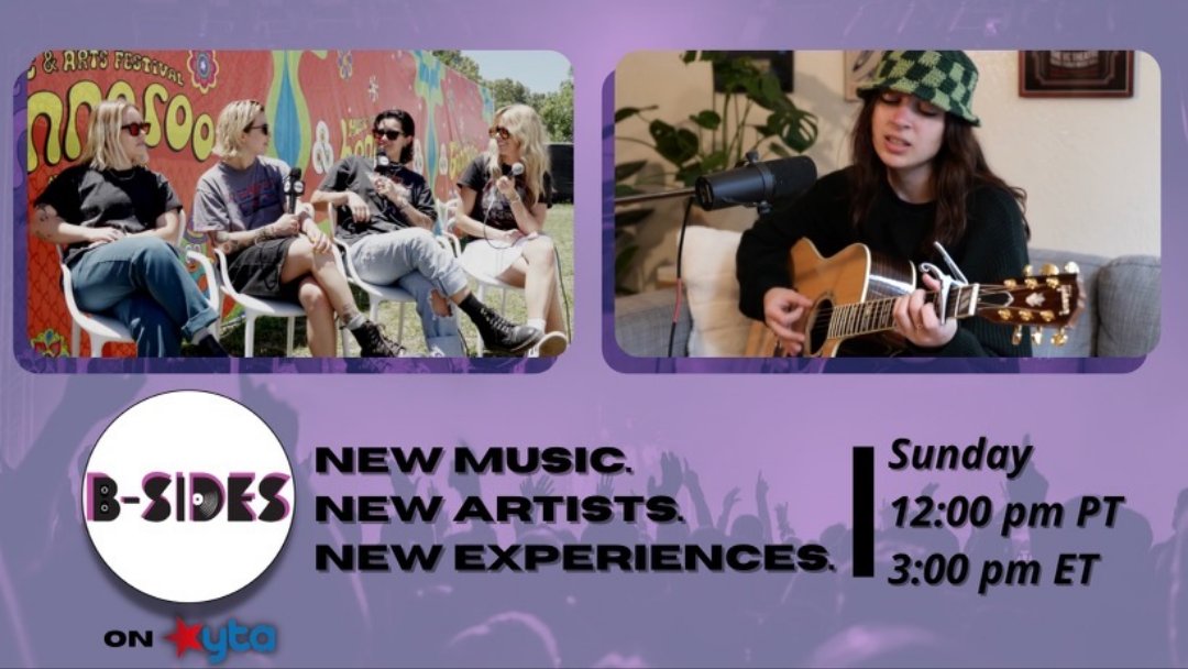 Calling all music fans! Don’t miss B-Sides, featuring new artists in relatable interviews, within unique environments, and during special performances. Push the boundaries every Sunday, 3pm ET / 12pm PT on YTA. @BSidesTV #NewMusic #NewArtists #singer #hosts