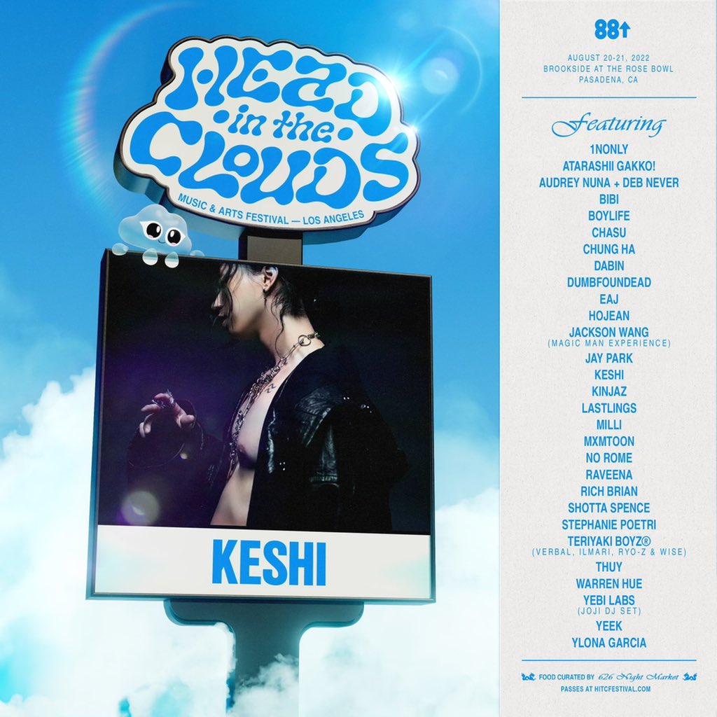 keshi updates on Twitter "🎤 keshimusic will be performing at the Head In The Clouds festival