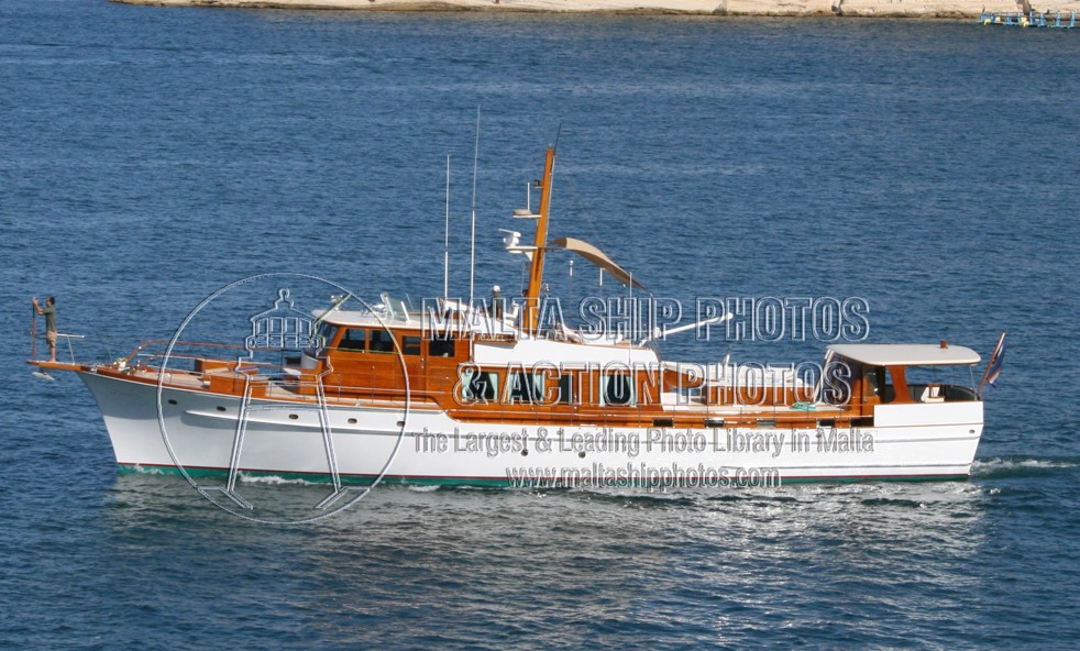 #1989built #woodenhull #yatch #KIZBEL #leaving  #grandharbourmalta - 14.07.2007 - maltashipphotos.com - NO PHOTOS can be used or manipulated without our permission