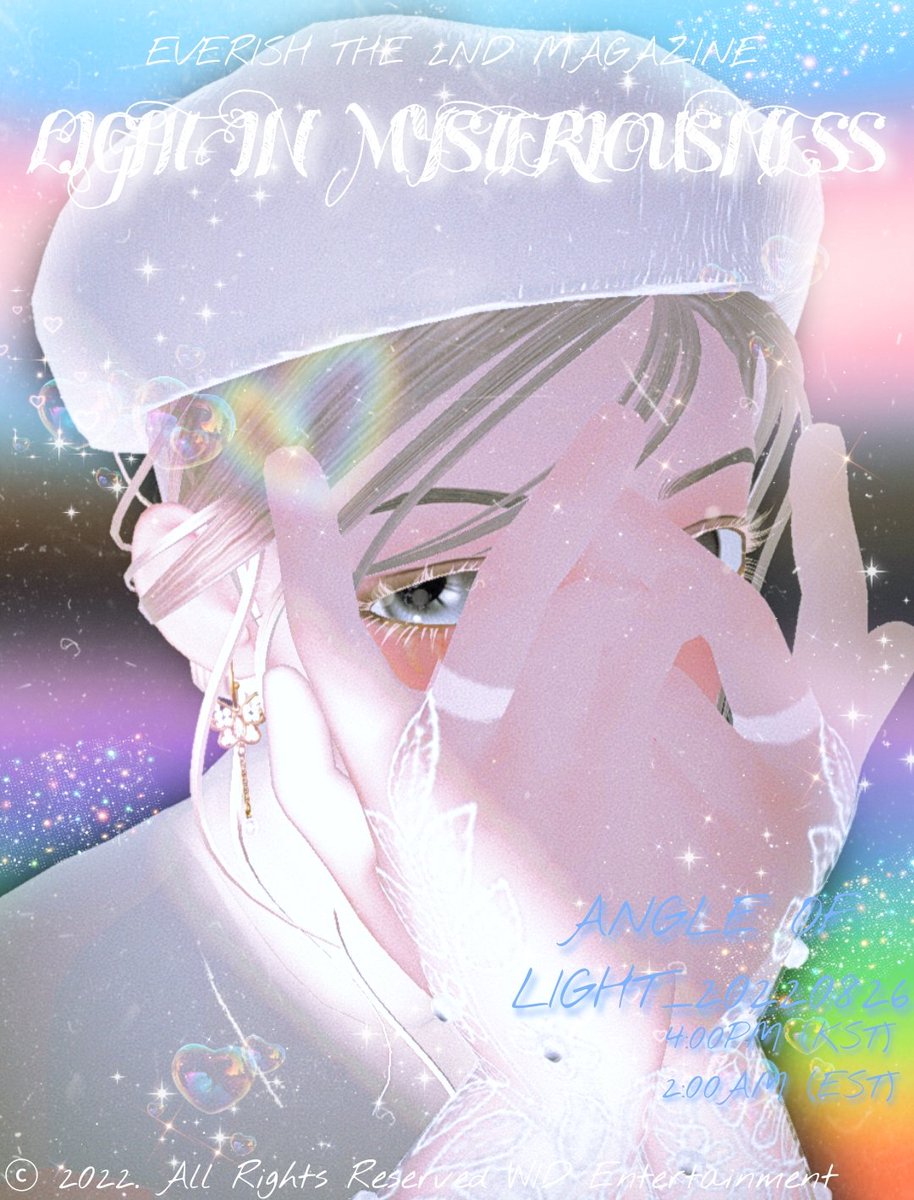 everish_220320's tweet photo. EVERISH THE 2ND MAGAZINE
[LIGHT IN MYSTERIOUSNESS]

INDIVIDUAL Concept Photo #PURE #태하

2022.08.26 4PM (KST) | 2AM (EST)

#태하 #Taeha #에버리쉬 #EVERISH #LIGHT_IN_MYSTERIOUSNESS https://t.co/84bEVwX3mn