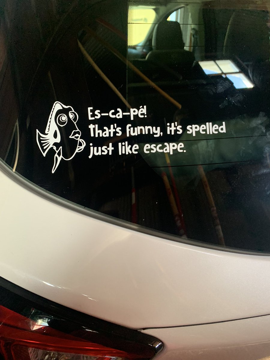 cepricewinnick's tweet photo. When your husband is a dork and you own a Ford Escape. https://t.co/XW2t9SPVr6