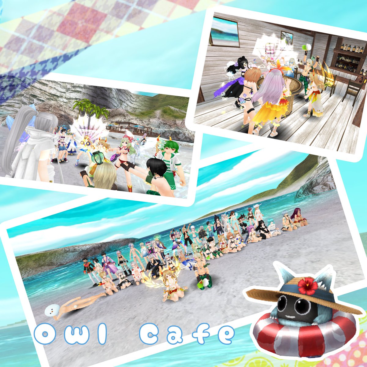 Lilac10RY's tweet photo. Owl Cafe Guild Picture Event!! 📷👑🍹🌴🏝️💖
#toram #toramonline #bemmoshow #トーラム https://t.co/ghfyUuzlCt