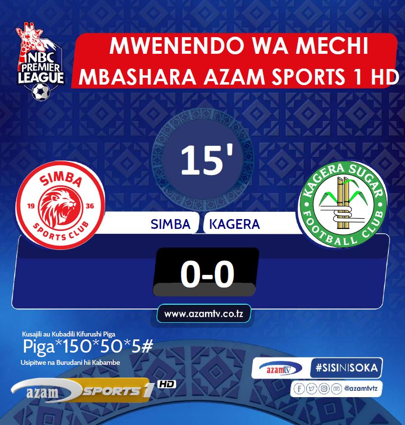 azamtvtz's tweet photo. 15’ | #NBCPL
Simba 0-0 Kagera
LIVE #AzamSports1HD
#NBCPLUpdates #NBCPremierLeague #NBCPL #LigiKuuYaNBC #SokaLetuBambam #SimbaSC #KageraSugar #SimbaKagera https://t.co/xtKyoCvprZ