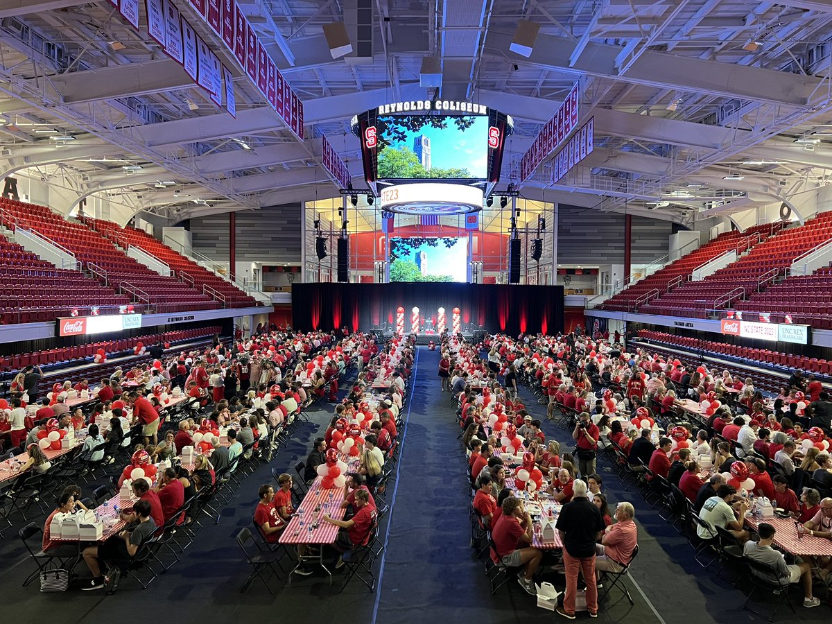 For many families, being part of the Pack is second nature.

Today, Reynolds Coliseum is PACKed with #NCState26 students who are continuing family legacies at our 25th Legacy Luncheon. 👏🐺🐾 #NCStateWWW