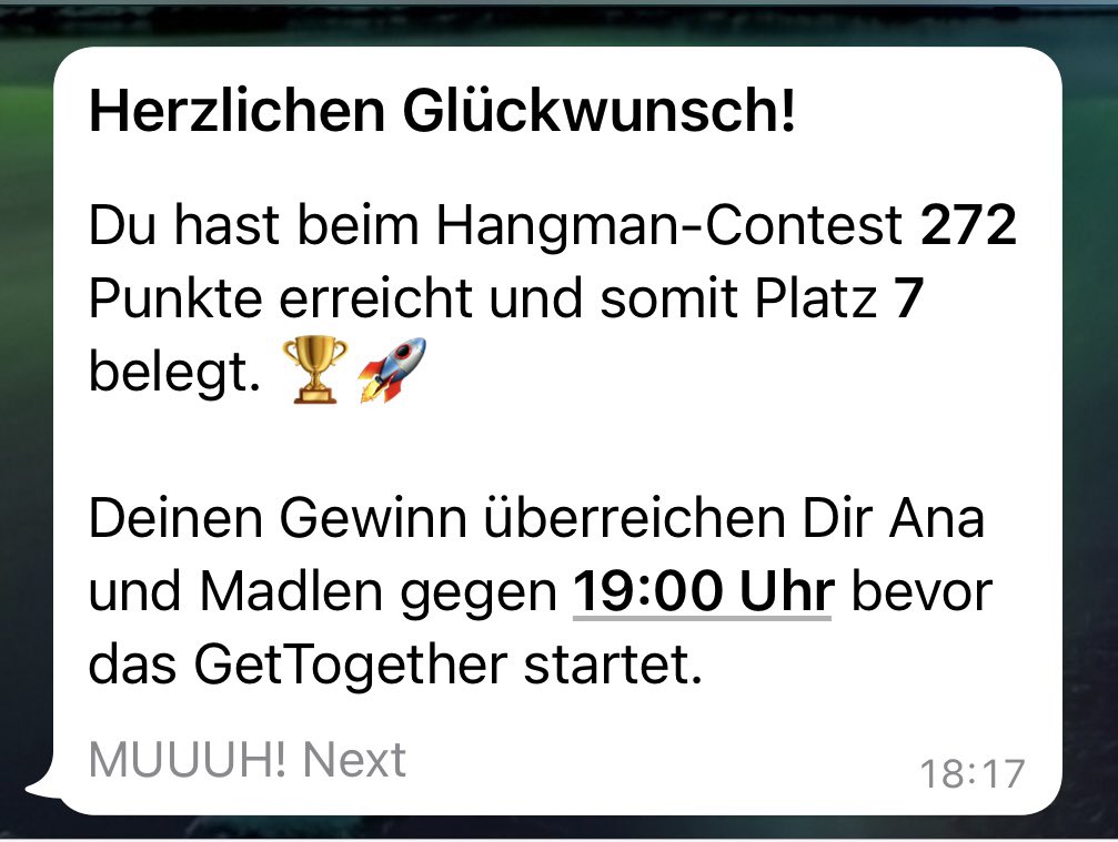 minsworld's tweet image. Habt ihr alle nicht mitgemacht, oder wie konnte ich den 7. Platz machen? 🥳 #ccb22