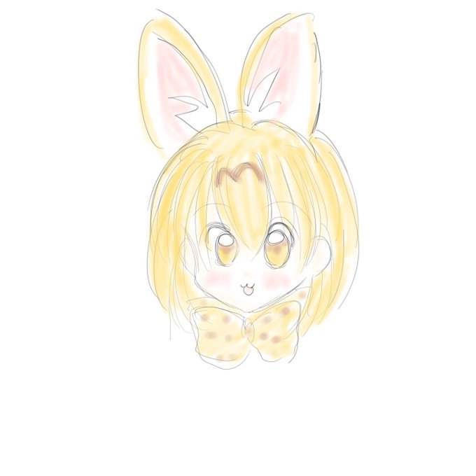 サーバルのtwitterイラスト作品