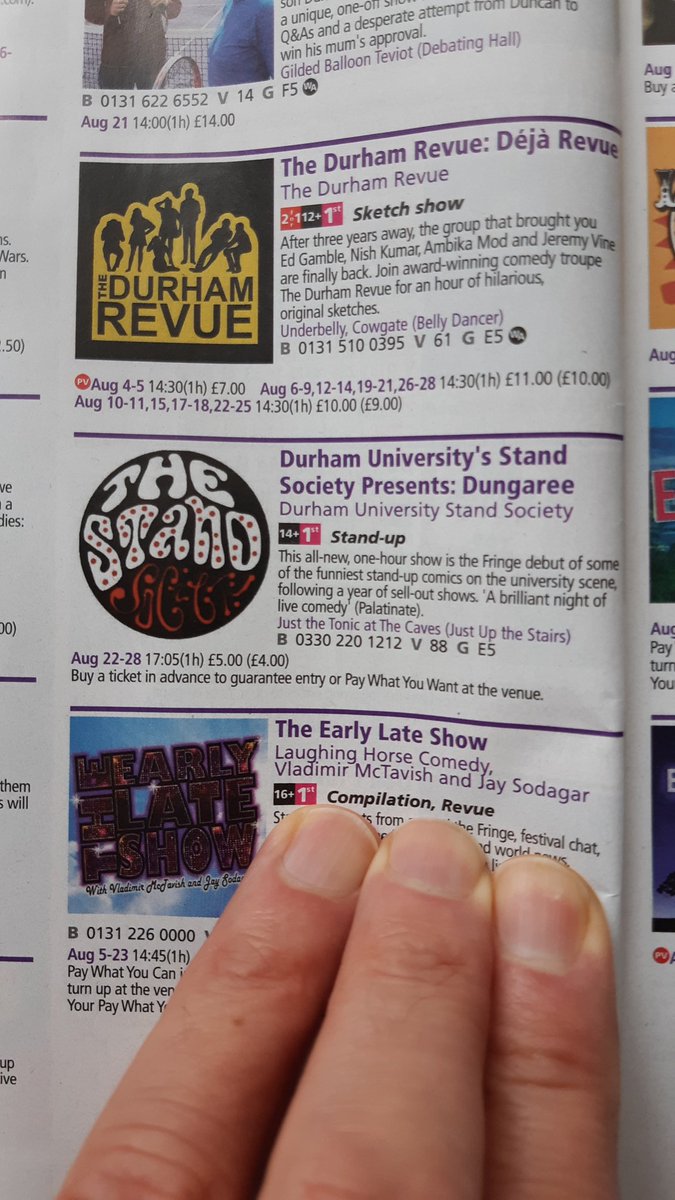 Roger Dawson SJ (@drrogerdawson) on Twitter photo Just seen <a href="/thedurhamrevue/">The Durham Revue</a> at #edfest this pm. Great sketches and physical comedy - I loved it. As a past member/actor in the Revue I was half-hoping it would be rubbish, but you guys were brilliant. made me proud! Well done. Go watch! Just seen <a href="/thedurhamrevue/">The Durham Revue</a> at #edfest this pm. Great sketches and physical comedy - I loved it. As a past member/actor in the Revue I was half-hoping it would be rubbish, but you guys were brilliant. made me proud! Well done. Go watch!